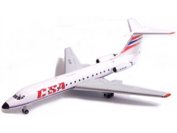 38957 1 herpa tupolev tu 134a spolecnost czech airlines csa 1990s colors ceska republika 1 500