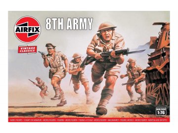 Airfix - British 8th Army figures, Classic Kit VINTAGE A00709V, 1/76