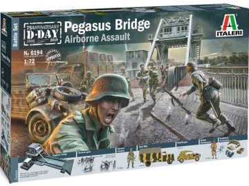 Italeri - diorama operace Deadstick - Pegasus Bridge, Model Kit 6194, 1/72