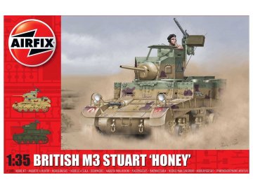 Airfix - M3 Stuart, Honey (British Version), Classic Kit A1358, 1/35