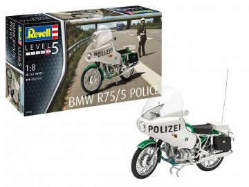 Revell - BMW R75/5 Polizei, Plastikmodellbausatz 07940, 1/8