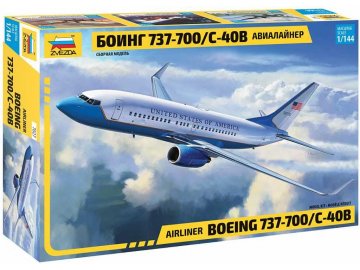 Zvezda - Boeing B737-700/C-40B, Modell-Bausatz 7027, 1/144