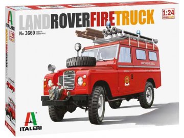 Italeri - Land Rover Defender, hasiči, Model Kit 3660, 1/24