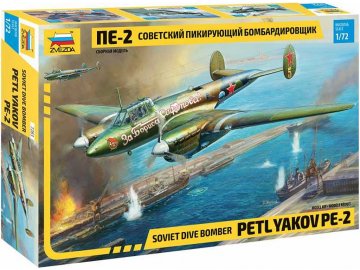 Zvezda - Petljakow Pe-2, Modell-Bausatz 7283, 1/72
