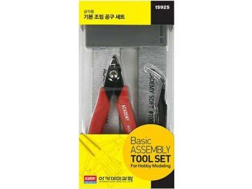 Academy - basic tool set - cutters, tweezers, sanding plates