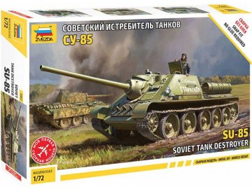 Zvezda - SU-85 self-propelled gun, Soviet Army, Model Kit 5062, 1/72