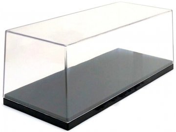 T9 - průhledná krabička na model s podstavcem, 26,5 x 11,5 x 9,5 cm