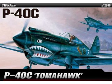 Academy - Curtiss P-40C Kittyhawk, Model Kit 12280, 1/48