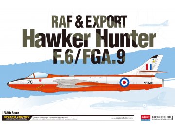 Academy - Hawker Hunter F.6/FGA.9, RAF & Export, Model Kit 12312, 1/48