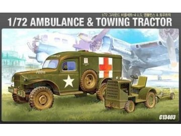 46382 academy dodge ambulance tractor model kit 13403 1 72