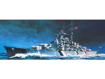 Academy - bitevní loď Bismarck, Model Kit 14218, 1/800