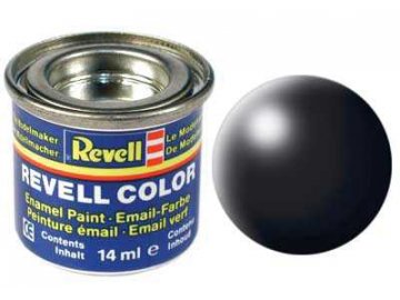 Revell - Barva emailová 14ml - č. 302 hedvábná černá (black silk), 32302