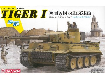 Dragon - Tiger I Early Production Battle of Kharko (smart kit), Model Kit tank 6950, 1/35