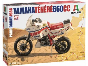 Italeri - Yamaha Tenere 660 cc Paris Dakar 1986, Model Kit 4642, 1/9