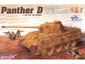 Dragon - Sd.Kfz.171 Panther Ausf.D with Zimmerit, Model Kit 6945, 1/35