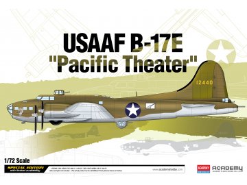 Academy - Boeing B-17E Flying Fortress, USAAF, "Pacific Theater", Model Kit 12533, 1/72