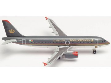 Herpa - Airbus A320-232, Royal Jordanian, "2000s" Colors Named "Aqaba", Jordan, 1/500