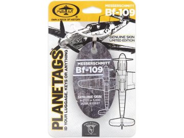 PlaneTags - Anhänger von einer echten Messerschmitt BF-109, Luftwaffe, Seriennummer 610937