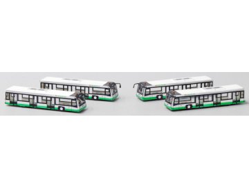 JC Wings - Set of 4 EVA Air Airport Buses, 1/400