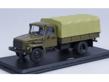 Start Scale Models - GAZ-3309, vojenský nákladní s plachtou, 1/43