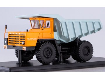 Start Scale Models - BELAZ-540A, Dump Truck (orange-grey), 1/43