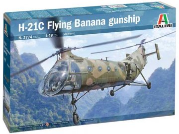 Italeri - H-21C Flying Banana GunShip, Model Kit 2774, 1/48