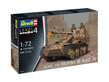 Revell - Sd. Kfz. 138 Marder III Ausf. M, Plastic ModelKit 03316, 1/72
