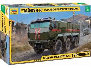 Zvezda - Typhoon-K 6X6 Armoured Vehicle, Model Kit military 3701, 1/35