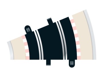 SCALEXTRIC  - Rozšíření trati Curve - R2 - 22.5DEG, SCALEXTRIC C8234