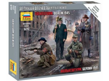 Zvezda - Deutscher Volkssturm, Wargames (WWII) Figuren 6272, 1/72