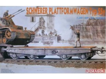 Dragon - Schwerer plattformwagen typ SSY, Model Kit vagón 6069, 1/35