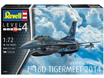 Revell - Lockheed Martin F-16D Tigermeet 2014, ModelKit 03844, 1/72