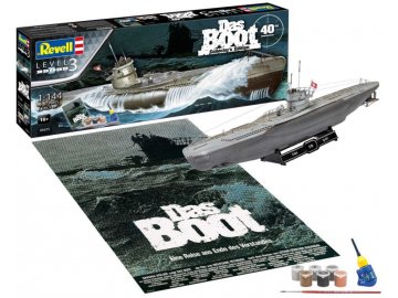 Revell - Movie Set DAS BOOT - 40th Anniversary , Gift-Set ponorka 05675, 1/144