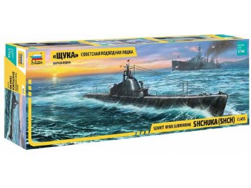 Zvezda - "Shchuka" ruská ponorka WWII, Model Kit 9041, 1/144