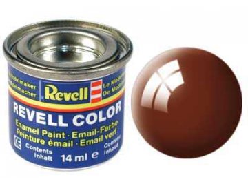 Revell - Emaille Farbe 14ml - Nr. 80 Schlammbraun glänzend, 32180