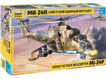 Zvezda - MIL Mi-24P Ruský útočný vrtulník, Model Kit 4812, 1/48
