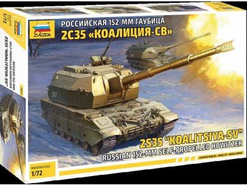 Zvezda - 2S35 "Koalitsya-SV" Self-propelled Howitzer, Model Kit 5055, 1/72