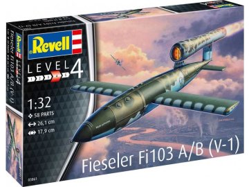 Revell - Fieseler Fi103 A/B V-1, Plastic ModelKit 03861, 1/32