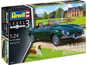 Revell - Jaguar E-Type Roadster, Plastic ModelKit 07687, 1/24