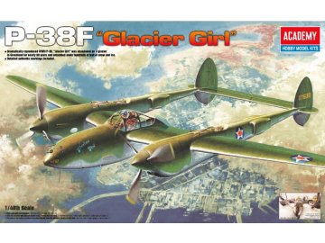 Academy - Lockheed P-38F Lightning - Glacier Girl, Model Kit 12208, 1/48