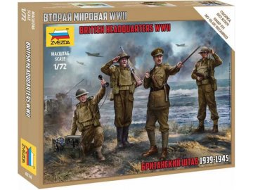 Zvezda - britské velitelství, Wargames (WWII) figurky 6174, 1/72