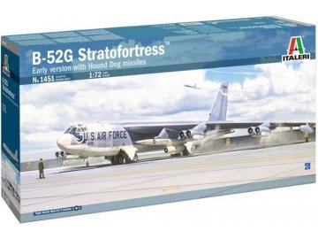 Italeri - B-52G Stratofortress Early version with Hound Dog Missiles, Model Kit 1451, 1/72