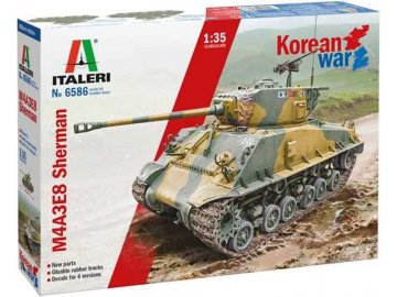 Italeri - M4A3E8 Sherman, Korejská válka, Model Kit 6586, 1/35