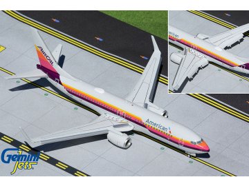 Gemini - Boeing B737-800, American Airlines Fluggesellschaft, AirCal Heritage Livery (Klappen unten), USA, 1/200