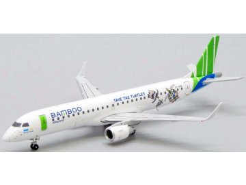 JC Wings - Embraer ERJ190, společnost Bamboo Airways "Save the turtles Livery", Vietnam, 1/400