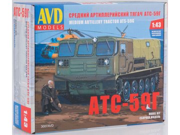 AVD Models - ATS-59G pásové terení vozidlo, Model kit 3007, 1/43