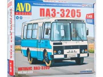 AVD Models - PAZ-3205 Suburban Bus, Model kit 4040, 1/43