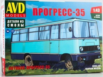 AVD Models - Progress-35 Bus, Modellbausatz 4037, 1/43