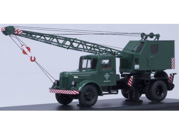 Start Scale Models - Multifunkční nákladní autojeřáb K-51, MAZ-200, (khaki), 1/43