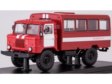 Start Scale Models - GAZ-66, Vahta, Bus, Feuerwehrleute, 1/43
